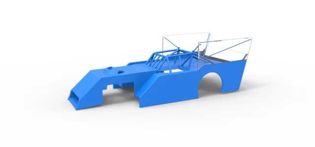 Shell of Outlaw Figure 8 Modified stock car Scale 1:25 — Image 22 of 22