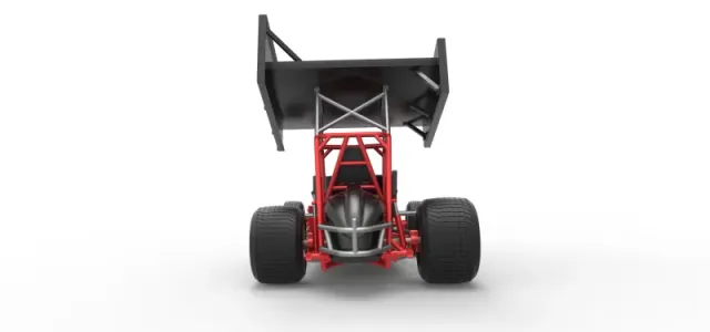 Vintage Winged Sprint car Scale 1:25 — Фото 16 из 31