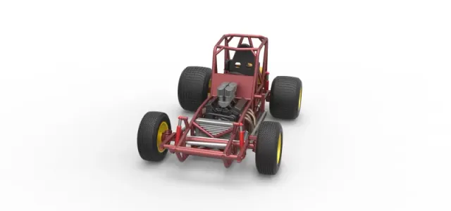 Vintage Sprint car Base Scale 1:25 — Фото 5 из 30