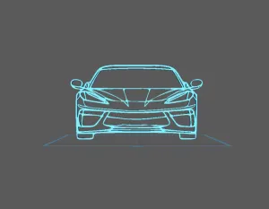 Chevrolet - Corvette C8 Wall Art
