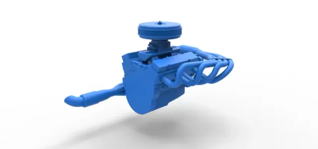 Engine V8 for Supermodified race car Version 4 Scale 1:25 — Image 14 of 23