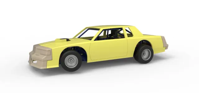 Vintage Dirt late model race car while turning Scale 1:25 — Image 30 of 30