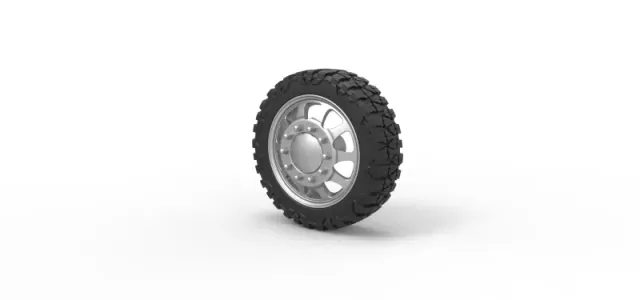 Diecast Front semi wheel for pickup Version 5 Scale 1:25 — Image 7 of 12