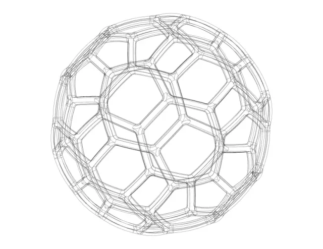 Wireframe Shape Geometric Soccer Ball — Фото 7 из 7