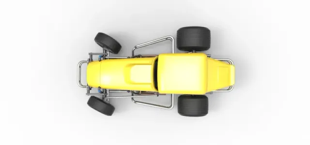 Vintage Sprint car while turning Version 2 Scale 1:25 — Фото 9 из 29