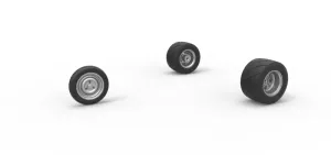 Wheel Set of Ape car proto Scale 1:25
