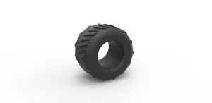 Diecast Pulling truck tire 2 Scale 1:25