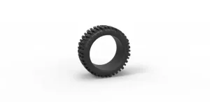 Diecast low profile tire for lifted trucks Scale 1 to 10