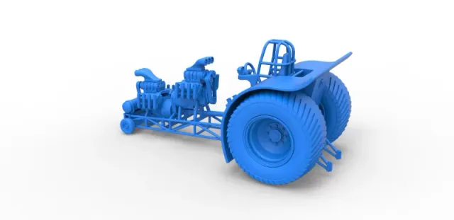 Diecast Pulling tractor with 2 engines V8 Version 4 Scale 1:25 — Фото 22 из 31
