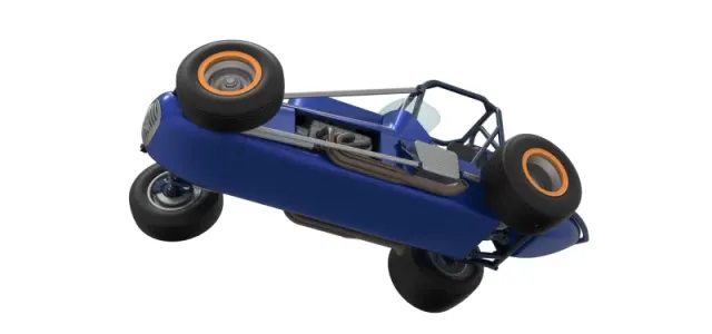 Dirt Silver Crown Champ car while turning Scale 1:25 — Фото 3 из 30