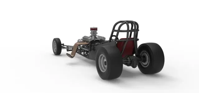 Vintage Front engine dragster Base Version 5 Scale 1:25 — Фото 13 из 19