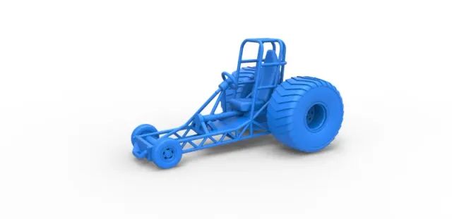 Diecast Chassis of Mini Rod pulling tractor Scale 1 to 25 — Фото 12 из 31