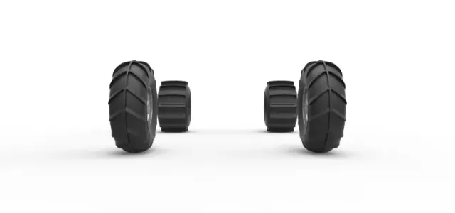 Wheel set of Mud dragster Version 1 Scale 1:25 — Image 4 of 12