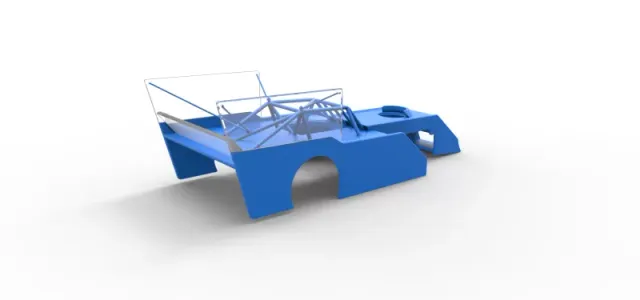 Shell of Outlaw Figure 8 Modified stock car Scale 1:25 — Image 13 of 22