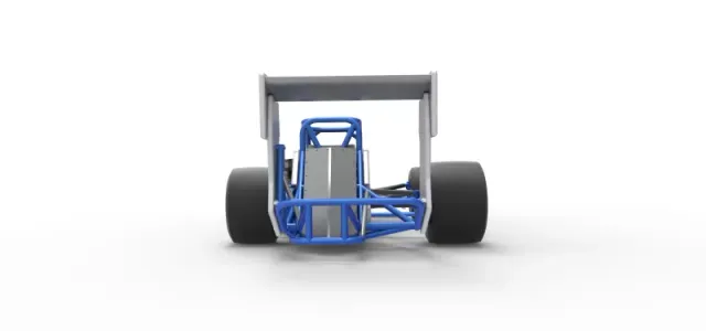 Supermodified front engine race car V4 Scale 1:25 — Фото 16 из 31