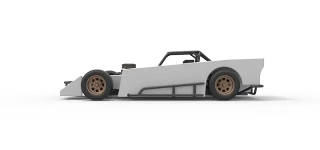 Small Block Supermodified race car Scale 1:25 — Image 9 of 31