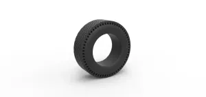 Diecast rear tire of vintage dragster Version 10 Scale 1:25