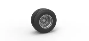 Wheel of Vintage Dirt race car V1 Scale 1:25