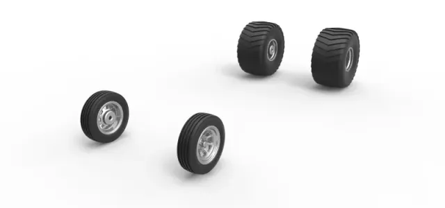 Wheel set of 2wd Pulling truck Scale 1:25 — Фото 2 из 13