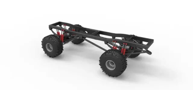 Chassis of Wheel Standing Mega Truck Scale 1:25 — Фото 11 из 23