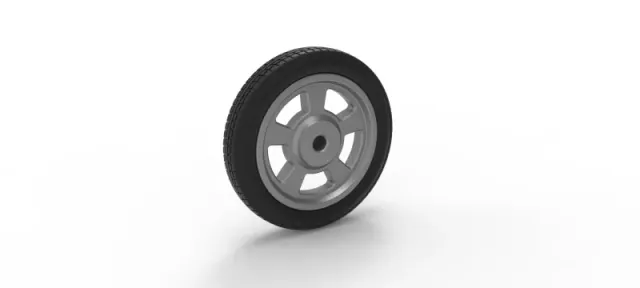 Diecast front wheel of old school dragster Version 2 Scale 1:25 — Image 8 of 11