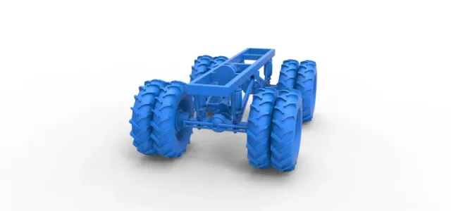 Chassis of Vintage Monster Truck with double wheels Scale 1:25 — Фото 15 из 26