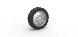 10 Triangular Hole front semi wheel for pickup V2 Scale 1:25
