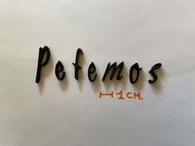 PETEMOSS lowercase 3D letters STL file — Image 2 of 6