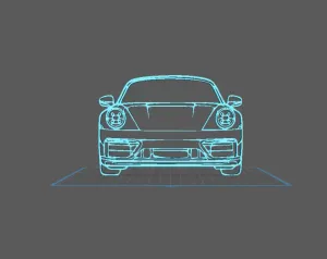 Porsche - 911 Modele 992 Wall Art