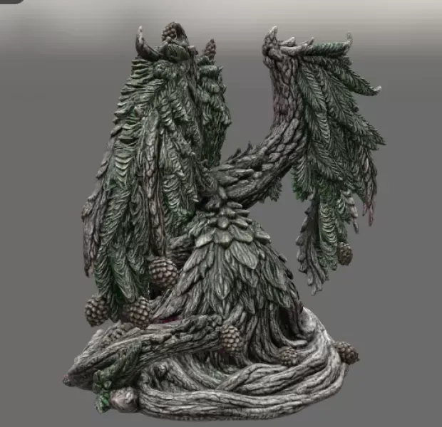 Ancient Forest Guardian Dragon STL File for 3D Print — Image 11 of 17