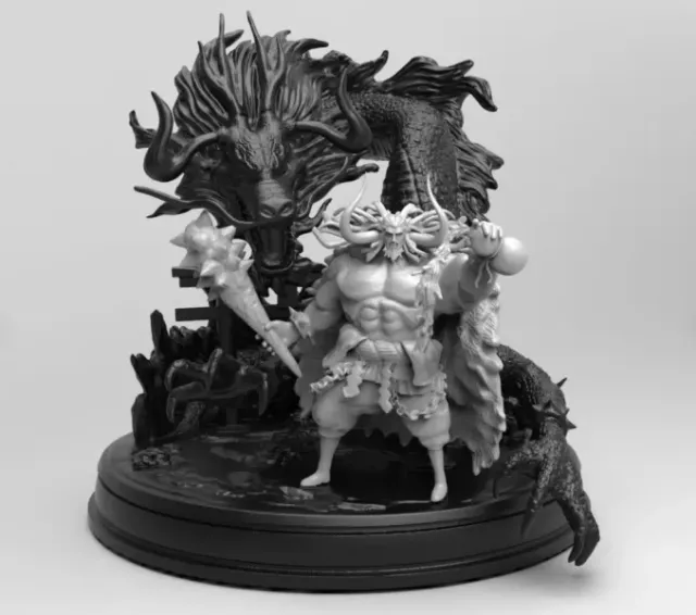 3D Printed Kaido One Piece Figure — Image 6 of 8