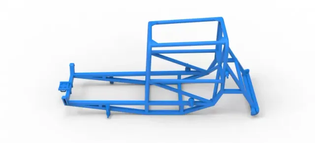 Frame of Vintage Supermodified stock car Version 4 Scale 1:25 — Image 7 of 14
