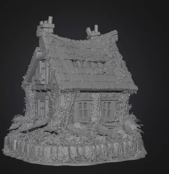 Cozy Fantasy House STL for 3D Printing — Image 10 of 10