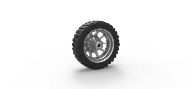 Diecast Front semi wheel for pickup Version 5 Scale 1:25 — Image 8 of 12