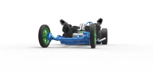 Diecast Front engine old school 6 wheeled dragster Scale 1:25 — Image 4 of 31