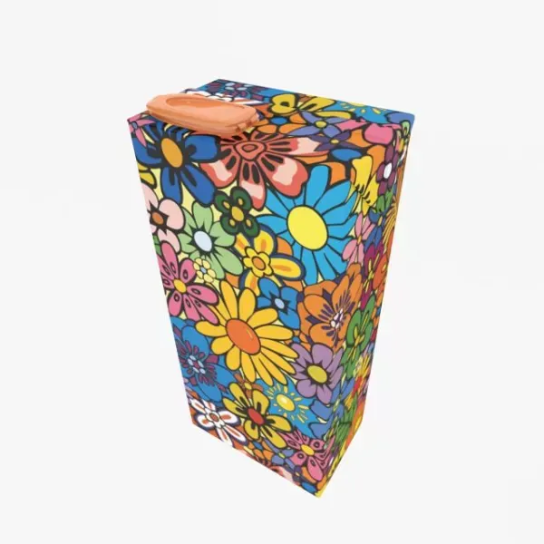 Milk Box with Flower Texture — Фото 2 из 4