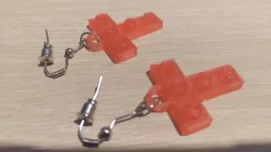 Lego T Earrings