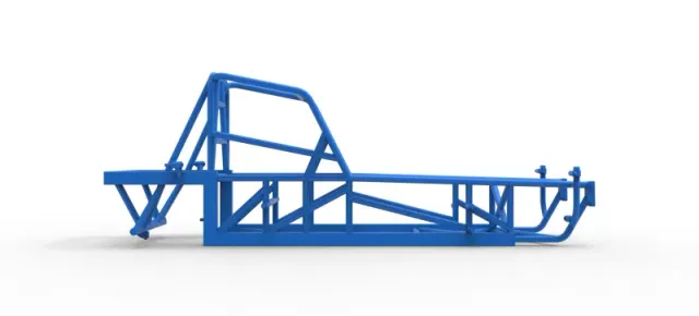 Frame of Vintage Dirt Modified stock car Version 4 Scale 1:25 — Фото 13 из 17