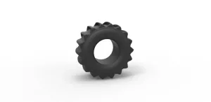 Diecast dirt dragster rear tire 5 Scale 1:25