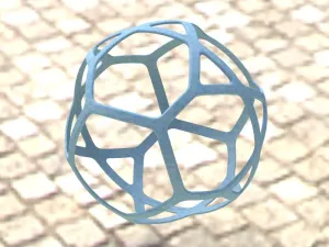 Wireframe Shape Geometric Simple Ball