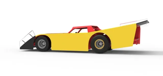 Vintage Dirt late model Race car Version 5 Scale 1:25 — Фото 13 из 30