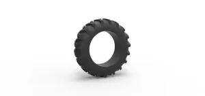 Tire of Vintage Pulling tractor Version 3 Scale 1:25