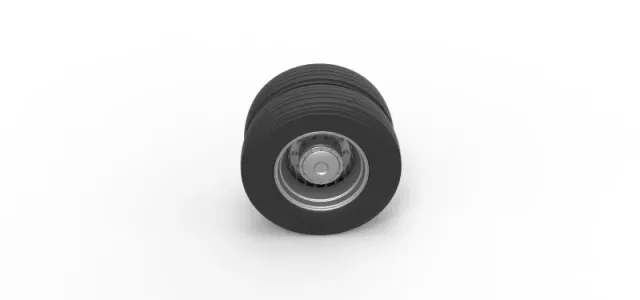 Rear wheel of racing semi truck Version 2 Scale 1:25 — Фото 6 из 12