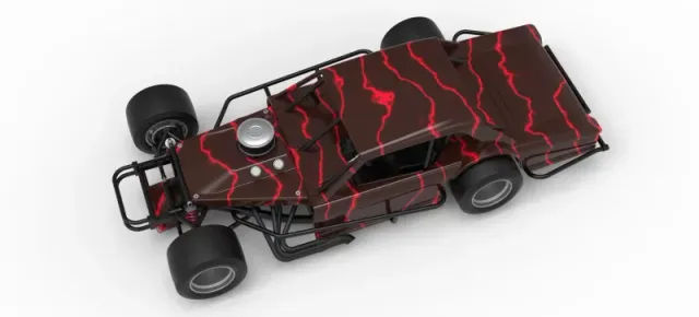 Vintage Asphalt Modified stock car V13 Scale 1:25 — Фото 4 из 30