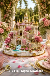 Blossom Crown Castle STL File for 3D Print