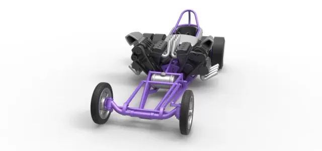 Diecast Front engine old school dragster with 2 V8 Scale 1:25 — Фото 3 из 30