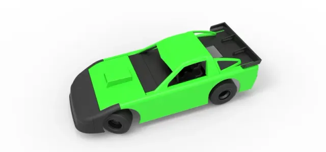New Zealand Super Saloon race car while turning Scale 1:25 — Фото 3 из 31