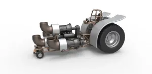 Pulling tractor with 4 jet engines Version 2 Scale 1:25