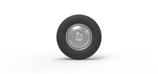 Diecast Front custom wheel of semi truck Version 2 Scale 1:25 — Фото 5 из 12