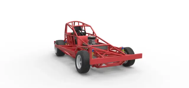 BriSCA Formula 1 Stock Car Base for Dirt Scale 1:25 — Фото 26 из 31